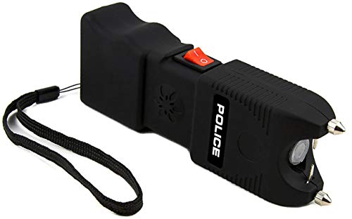Police Tw12 - 58 Bilion Heavy Duty Stun Gun - Rechargeable With Siren Alarm Led Flashlight #TOP3