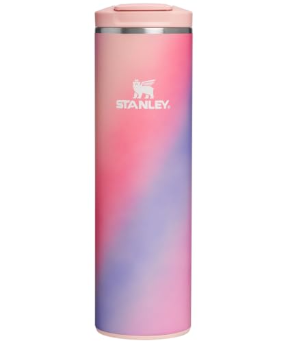Image of STANLEY Transit FlipTop Mug | Leakproof Coffee Travel Cup | Vacuum Insulated Stainless Steel | Stays Hot or Cold for Hours | BPA-Free | 16 oz | Sunset Spiral