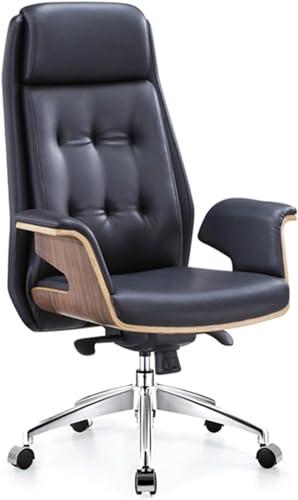 Chaise de bureau ergonomique pour soulager le dos dossier haut cuir