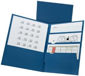 Oxford Divide it Up, 4 Pocket Folder, Navy, Letter Size, 25 per Box (57401EE) image 4