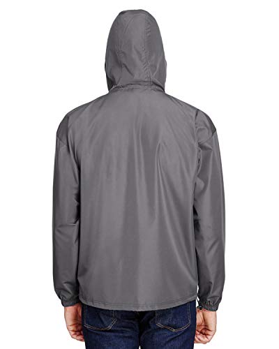Champion Mens Packable Anorak 1/4 Zip Jacket (Co200) -Graphite -M #TOP3