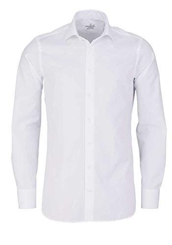 van Laack Slim Fit Hemd extra Langer Arm Haifischkragen weiß Größe 41