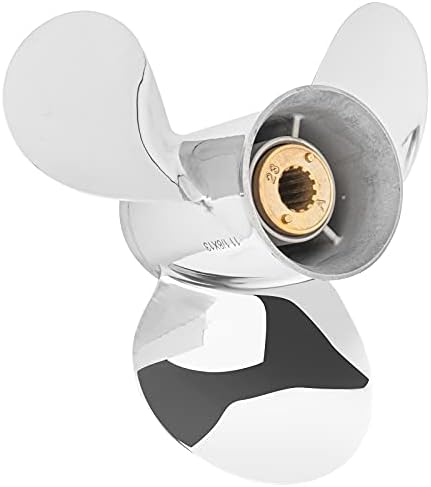 YOUNG PROPS Upgrade Stainless Steel Outboard Propeller for Mercury Engines 40-60HP, 13 Tooth, RH (11 1/8 13Mercury)