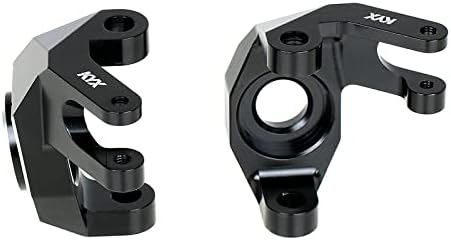 KYX Racing Aluminum Alloy Front Axle Steering Knuckles Upgrades Parts Accessories for 1/6 RC Crawler Car Axial SCX6 AXI05000