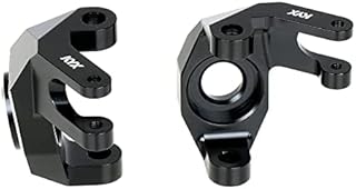 KYX Racing Aluminum Alloy Front Axle Steering Knuckles Upgrades Parts Accessories for 1/6 RC Crawler Car Axial SCX6 AXI05000