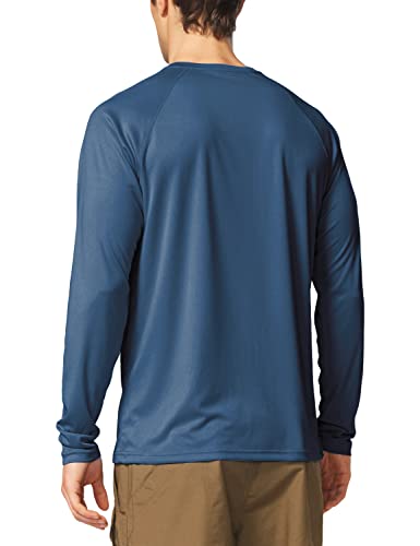 Baleaf Men's Long Sleeve Shirts Lightweight Upf 50+ Sun Protection Spf T-Shirts Fishing Rash Guard Running Bluish Violet Size L #TOP1