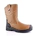 Price comparison product image Tuffking Tan Fur Lined Rigger Boots with Scuff Cap and Steel Toe (8)