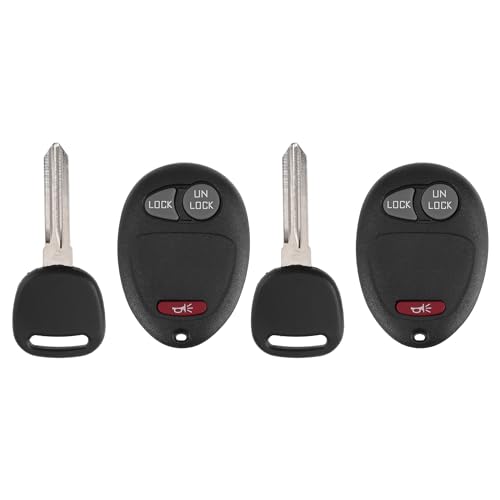 X AUTOHAUX L2C0007T 315MHz Keyless Entry Remote Ignition Transponder Key Fob for Chevrolet Colorado LS LT 2004-2012 for Chevrolet Venture 2001-2005 3 Buttons 2pcs