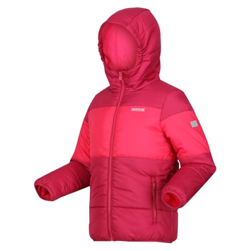 Childrens/Kids Lofthouse VII Terrain Print Padded Jacket (15-16 Years) (Berry Pink/Pink Potion)3