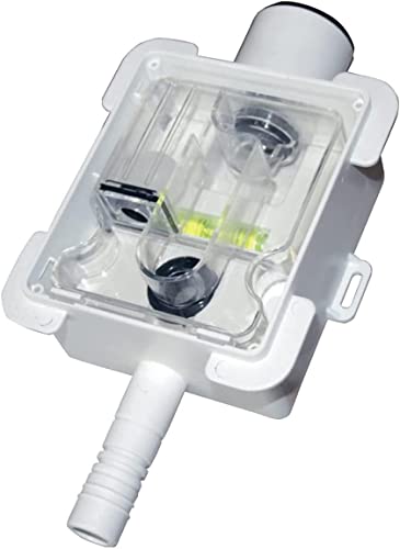 Sifón seco inodoro TECNOSYSTEMI 11126322B, para purga de condensados de aire acondicionado, inspeccionable