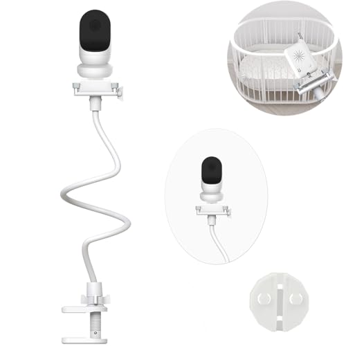 Derebir Baby Camera Monitor Holder Compatible with Owlet Camera Baby Flexible Baby Monitor Mount Stand (33.9 inch)