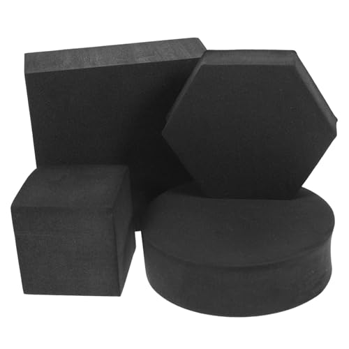 4pezzi Oggetti Fotografici Geometrici Schiuma Per Accessori Cosmetici e Gioielli Fondale Per Foto Di Prodotti Come Rossetti Profumi e Decorazioni