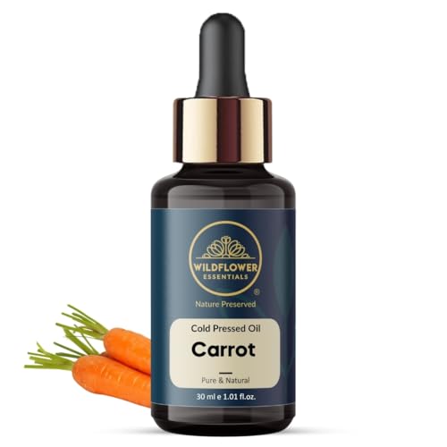 Image of Carrot Oil Cold Pressed for Face Skin Hair & Body Hydration Pure & Natural (30ml)