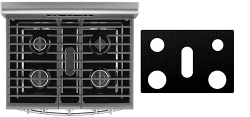 Custom Fit Reusable Burner Liner for Whirlpool Gas Range Stove Protect Your Stovetop with this Splatter Guard Cover - WFG535S0JV