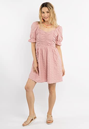 Robe à épaules dénudées isha Mini pour femme en coupe ajustée