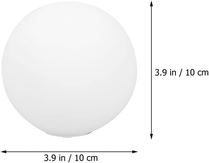 Beaupretty Lamp Shade, White Glass Round Replacement Lampshade G9 10cm Light Cover Decor For Pendant Hanging Wall Lamp