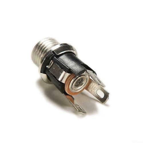 Lot de 10 douilles femelles en métal 5,5 x 2,1 mm pour connecteurs d'alimentation CC avec cosse à souder et écrou de fixation