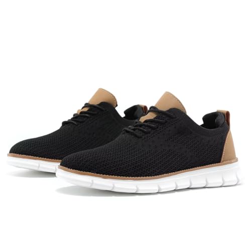 Image of Mens Oxfords Lace-Up Lightweight Casual Walking Shoes Dress Shoes Fashion Sneakers Walking Shoes