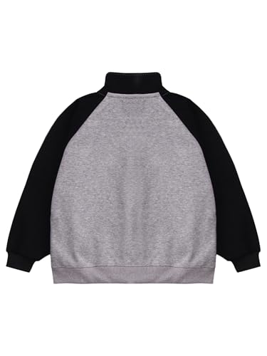 Jugaoge Kids Boys Girls Long Sleeve Jacket Casual Zip Up Jacket Workout Running Active Sweatshirts Outwear4