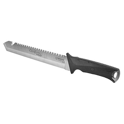Camillus Carnivore Inject 18" Machete With Sheath, Titanium-Bonded Blade & Ballistic Nylon Sheath (19818), Black #TOP2