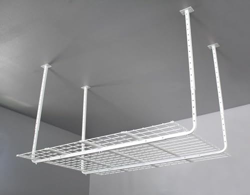 Image of Ceiling Mounted Adjustable Shelf in White