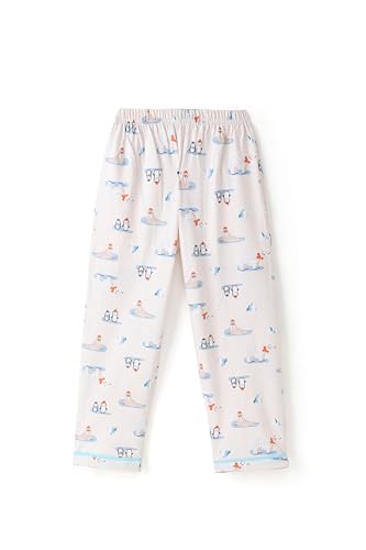 Image of Girls Premium Cotton Full Sleeves Printed Nightsuit Set | Collar Style Night Dress for Girls | Soft & Breathable Pajama Set | Trendy Kids Sleepwear & Nightwear