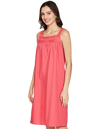 Image of Amazon Brand - Eden & Ivy Women's Cotton Knee Length Sleeveless Nighty