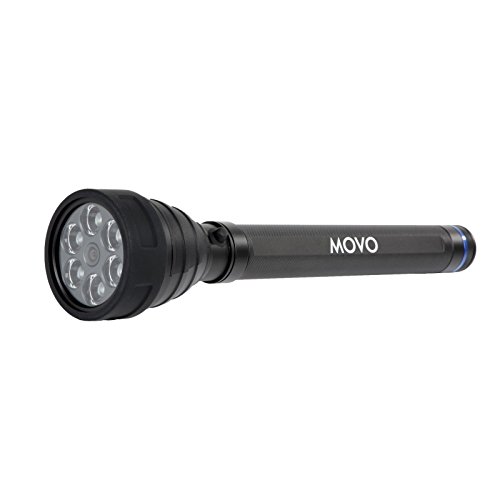 Movo High-Powered LED + HD Video DVR Flashlight with LCD for Vehicle, Machine