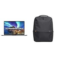Mi Notebook Ultra 3K Resolution Display Intel Core i5-11300H 11th Gen 15.6-inch(39.62 cms) Thin & Light Laptop (i5/16GB/512gb) with Mi Waterproof 21L Business Casual Laptop Backpack(Black)
