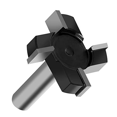 CNC Spoilboard Surfacing Router Bits, 1/2 inch Shank 2 inch Cutting Diameter, Slab Flattening Router Bit Planing Bit Wood Milling Cutter Planer Woodworking Tool by SIMILKY (1/2 Shank 4 Wings) by SIMILKY - Image 4