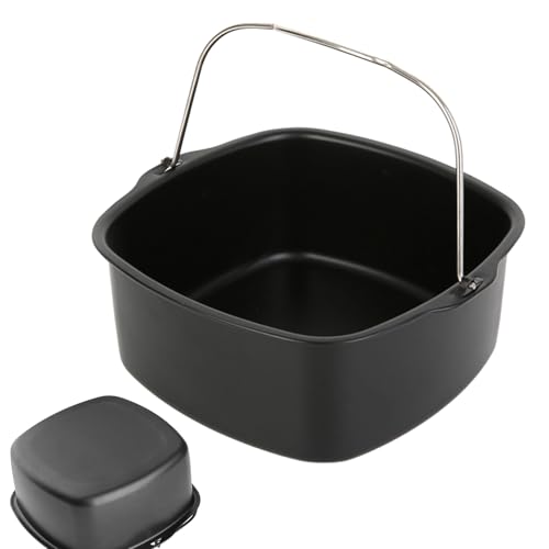 Molde de pastel genérico para freidora sin aceite | Antiadherente para tartas y pizzas | Molde resistente al calor utensilio freidora para brownies pizza dormitorio casa fiestas