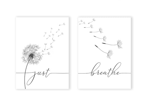 Citations inspirantes minimalistes et toile pissenlit pour harmonie interieure