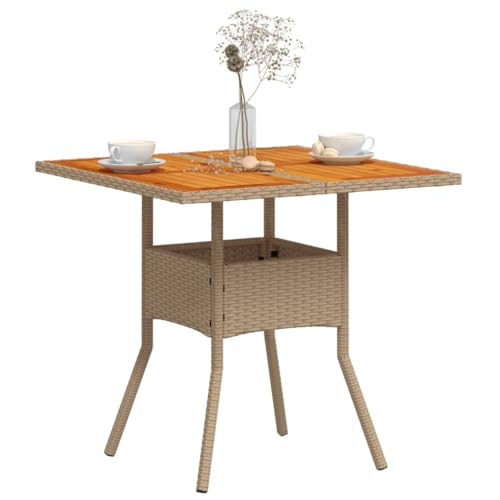 Table de terrasse compacte en acacia résolvant le manque de place