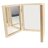 jojofuny 蒙特梭利折りたたみミラー 用知育 幼児手眼協調トレーニング 映像 感覚遊び対応 室内外持ち運び可能