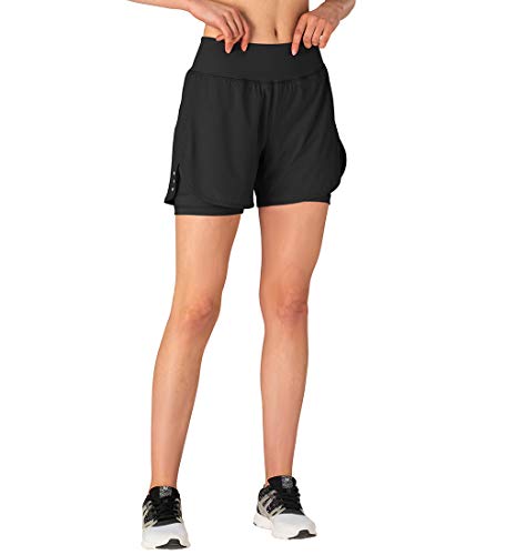 Gopune Women's 2 in 1 Running Shorts Workout Athletic Gym Yoga Shorts Liner3