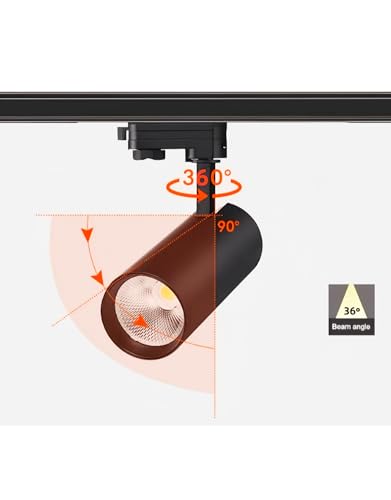 Spot LED de plafond pour rail monophasé salon et cuisine