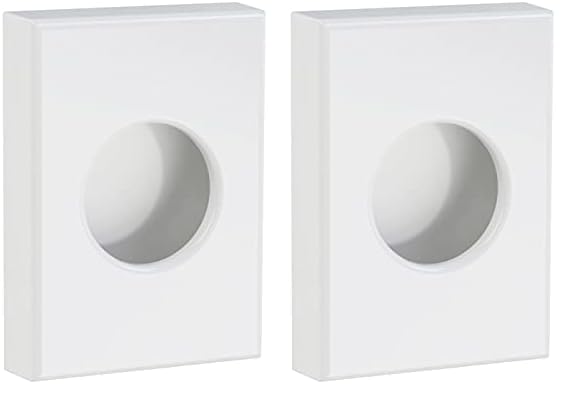 Image of Feminine Hygiene Disposal Bag Dispenser with Refill Bags - Sanitary Napkin & Tampon Disposal System for Restrooms - White (Pack of 2)