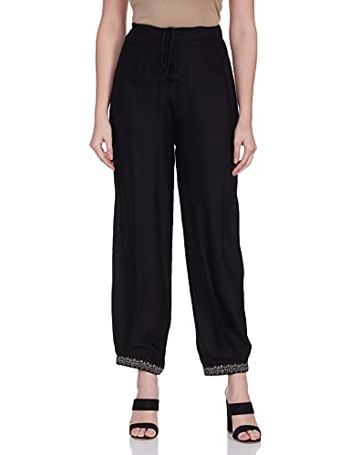 Image of W for Woman W Pure Cotton Strechable Carrot Pants for Women | Pure Cotton Carrot Pants for Women | Trousers for Women