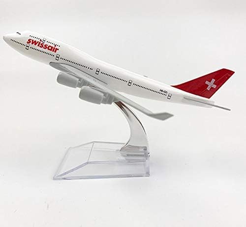 eS³kube Metal Diecast Aeroplane Scale Model, Size -16 cm -1pc - for Display ONLY (Swiss Airlines),ALL,multicolor 1