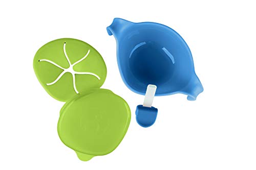 b.box 3 in 1 Bowl with Lid and Straw & Snack Insert | 6 Months + | Color: Ocean Breeze | 8.5 oz. | BPA-Free | Phthalates & PVC Free | Dishwasher & Microwave Safe