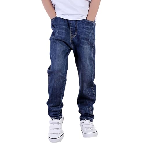 Jean garçon résistant anti-trou coupe stretch confortable pour l'école