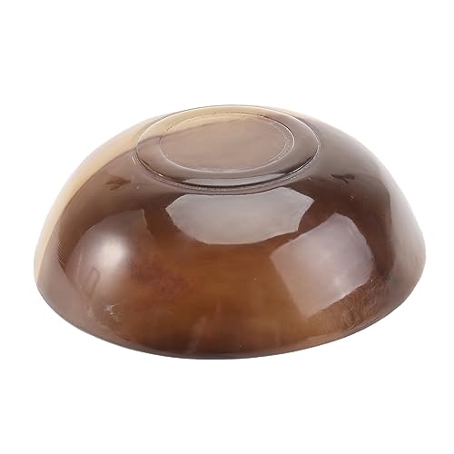 SHERCHPRY Natural Yak Horn Shaving Bowl Handmade Shaving Soap Cup Smooth Shave Cream Bowl for Men