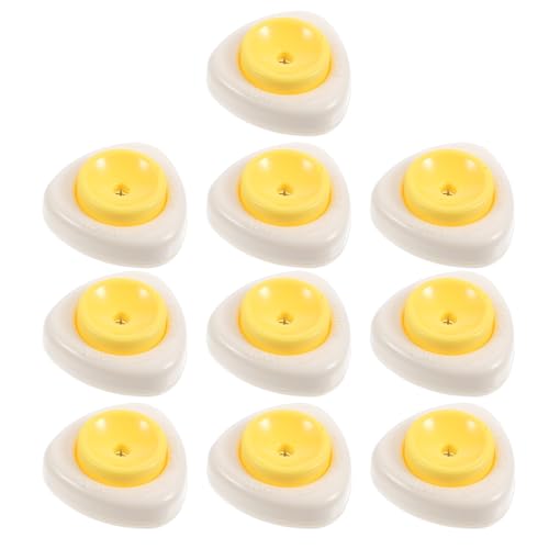 Angoily 10pcs Egg Hole Puncher with Safety Lock Compact Plastic Boiled Egg Pricker Tool for Kitchen Boiling Supply Brunch and Festive Preparation