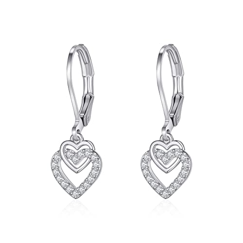 Bijoux fantaisie pour femmes avec pendants cœur élégants