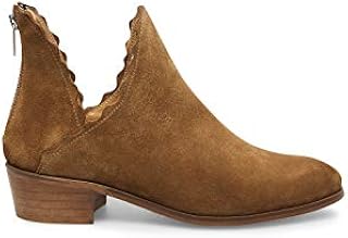 STEVEN by Steve Madden Womens Utah Leather Closed Toe, Cognac Suede, Size 7.0