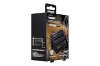 Samsung Portable SSD T7 Shield, 4 TB, USB 3.2 Gen.2, 1.050 MB/s Lesen, 1.000 MB/s Schreiben, Robuste externe Festplatte Outdoor für Mac, PC und Smartphone, Schwarz, MU-PE4T0S/EU – Ansicht 4