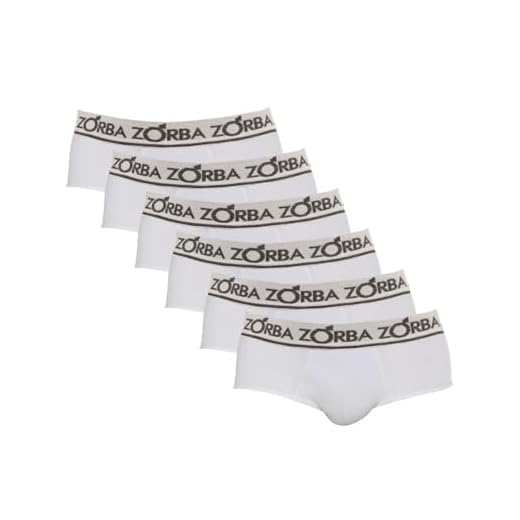 Kit 6 Cuecas Slip Comfort, Zorba, Masculino (M, Branco)