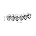 COLLBATH 1Set Hip Hop Grills Stylish for Durable Jewelry for Men Women Removable Comfortable for Cosplay Fashion Events