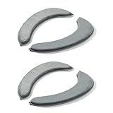 YY Hjem 便座シート 便座カバー 【2組】 20mm 座って快適/毛玉レス/瞬間脱着 & 簡単お手入れ (グレー/ロングタイプ)