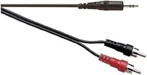 1.2m 3.5mm Stereo Jack Plug to Twin RCA Phono Plugs Lead / Cable  Connect PC iPod, MP3, TV or Hi-FiXxion Value GOLD 1.2 metre 3.5mm Stereo Jack Plug to Twin RCA Phono Plugs Lead / Cable. Connect  PC, Mac, iPod or MP3 to TV or Hi-fi etc.,